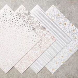 Stampin’ Up! Springtime Foils Designer Series Paper 12x12 Retired Rare NWT.